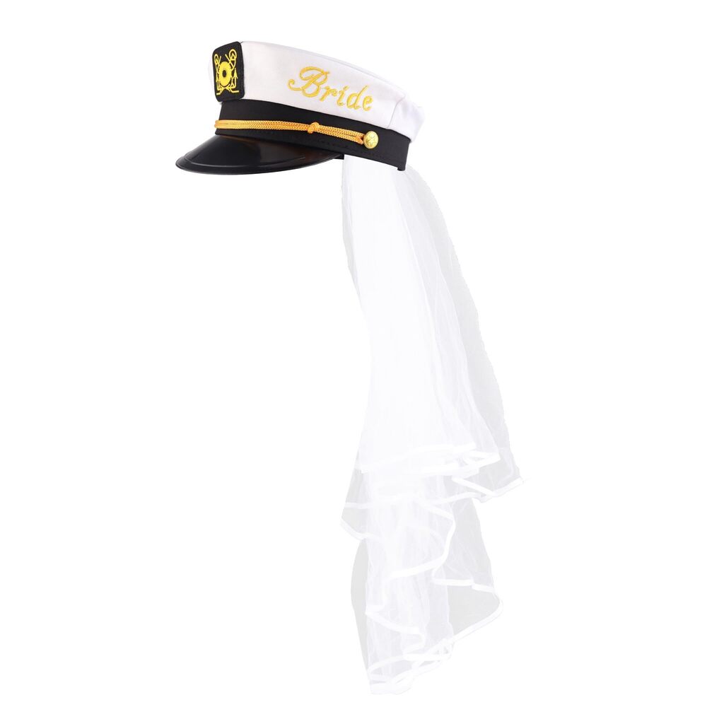 5492 Bachelorette Party Captain's Hat - Cute Bride to Be Nautical